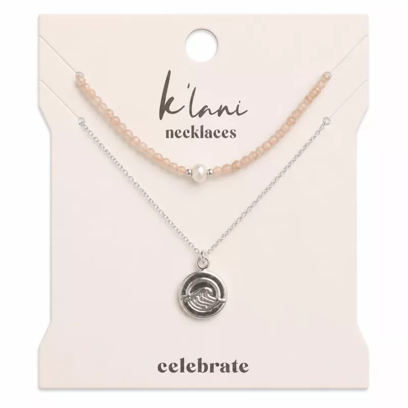 Celebrate Silver Wave Necklace Set