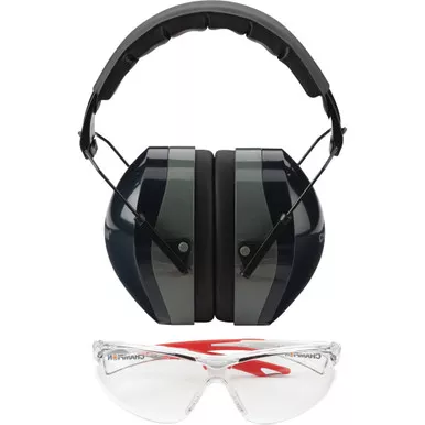 Champion 40622 Ballistic Eyes & Ears Combo, Grey