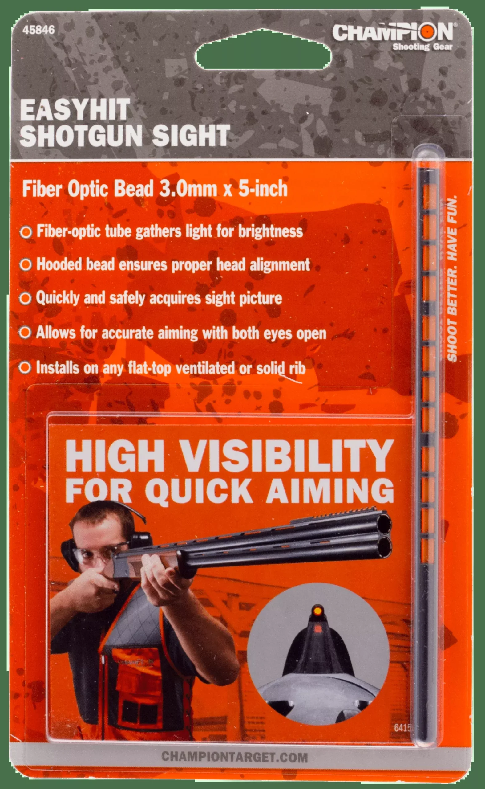 Champion Targets Easyhit, Champ 45846 Easy Hit Sight Red 5in