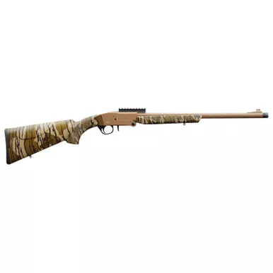 Charles Daly 930316 101 Turkey 12 Gauge Break Open 3" 1rd 20" Flat Dark Earth Cerakote Steel Barrel & Receiver, Fixed Mossy Oak Bottomland Synthetic Stock