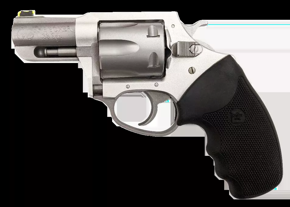 Charter Arms 53620 Boxer38 Special Caliber with 2.20″ Matte Stainless Finish Barrel, 6rd Capacity Matte Stainless Cylinder, Anodized Finish Aluminum Frame & Finger Grooved Black Rubber Grip
