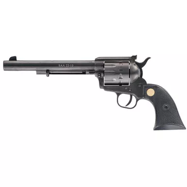 Chiappa Firearms 340170D SAA 1873 Medium Frame 22 LR/22 WMR 10 Shot, 7.50" Blued Steel Barrel, Blued Steel Frame, Blued Cylinder, Black Plastic Grip, Exposed Hammer