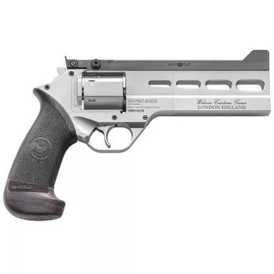 Chiappa Firearms 340302 Rhino Match Master 38 Special 6 Shot, 6" Gray PVD Steel Vent Rib Barrel & Cylinder, Gray PVD Aluminum Frame, Black Hogue Micarta Grip, Exposed Hammer