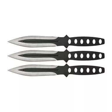 China Made Black Streak Thrower Knife Set, Steel Blade