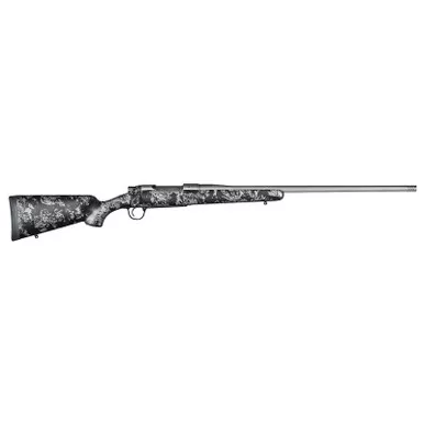 Christensen Arms 8010107800 Mesa FFT 7mm Rem Mag 3+1 22" Threaded Barrel, Tungsten Gray Cerakote, Black with Gray Webbing Stock