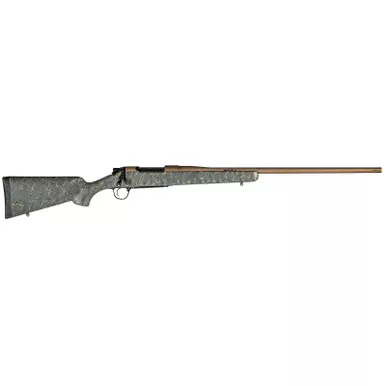 Christensen Arms 8010200700 Mesa Long Range 308 Win 4+1 24" Threaded Barrel, Burnt Bronze Cerakote, Green with Black/Tan Webbing Stock