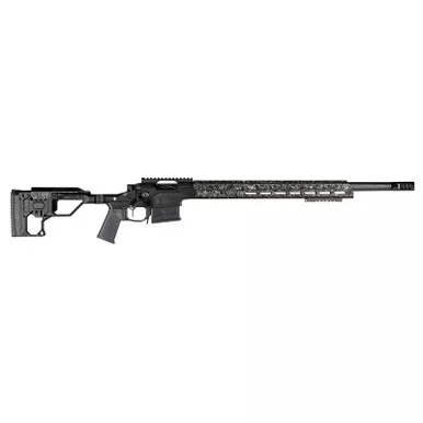 Christensen Arms 8010301900 Modern Precision 6mm Creedmoor 24" Threaded Carbon Fiber Barrel 5+1, Black Nitride Finish, Black Anodized with Folding Stock, Polymer Grip