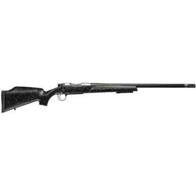 Christensen Arms 8011001800 Traverse 300 RUM 3+1 26" Threaded Barrel, Natural Stainless, Black with Gray Webbing Stock