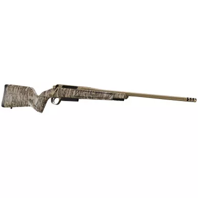 Christensen Arms 8011501200 Evoke Full Size 243 Win 4+1 20" Flat Dark Earth Cerakote #4 Contour Threaded Barrel, Mossy Oak Bottomland Fixed Hybrid Hunter w/Picatinny Rail Synthetic Stock