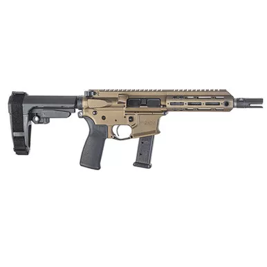 Christensen Arms CA 9mm Pistol AR-15Bronze 7.5" Barrel M-Lok