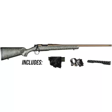 Christensen Arms Mesa Rifle 300 Win Mag 24" w/ Scope Rings, Base, and Ammo Slicker Green/Black/Tan, 801-01180-00