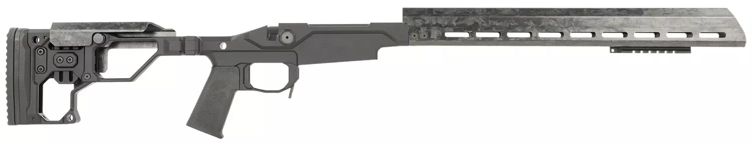 Christensen Arms Modern Precision Rifle Chassis Black & Exposed Carbon Fiber for Rem 700 Long Action RH