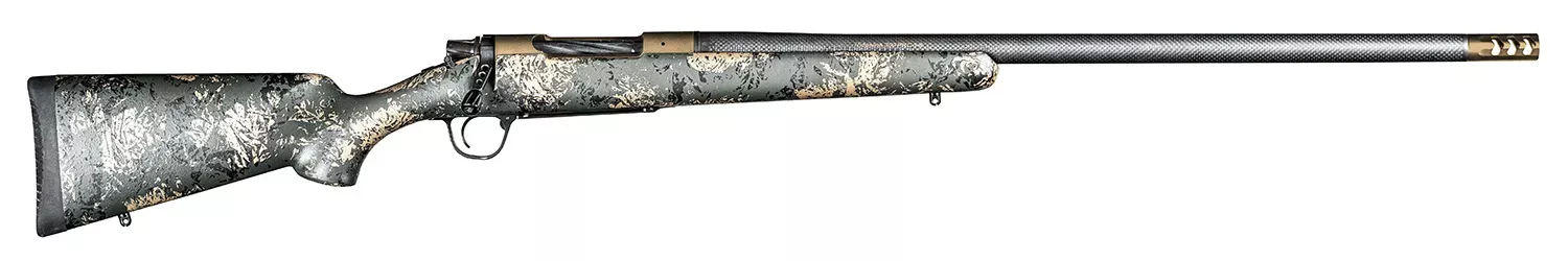 Christensen Arms Ridgeline FFT 280 Ackley Improved Rifle 22" Burnt Bronze Cerakote with Green, Black, Tan Accents 8010619300