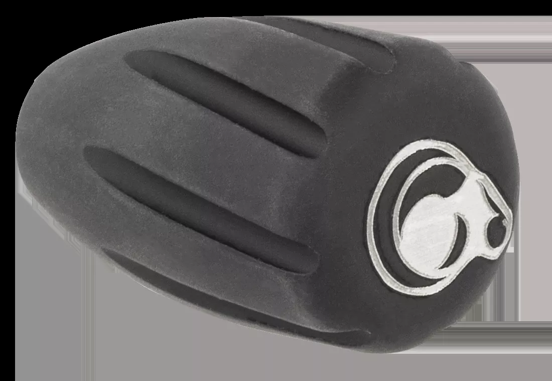 Christensen Arms Tactical Bolt Knob Black with White Logo Hardcoat Anodized Aluminum