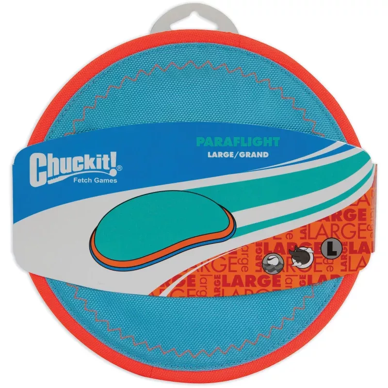 CHUCKIT! Amphibious Paraflight Dog Toy – Floating and Durable Chew Toy