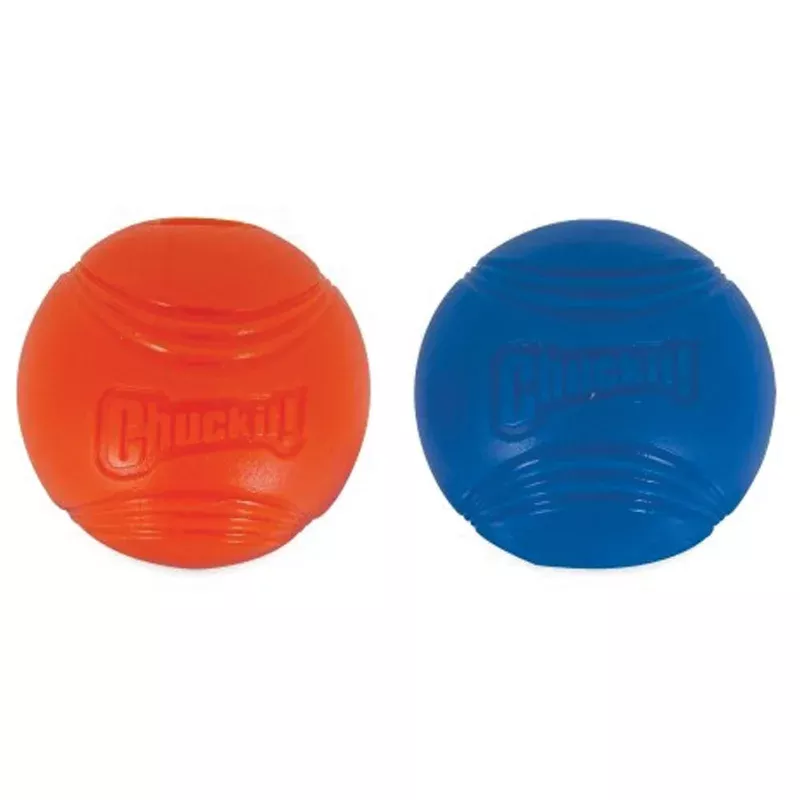 Chuckit! Strato Ball Medium 2 Pack – Durable Rubber Tennis Balls for Dogs