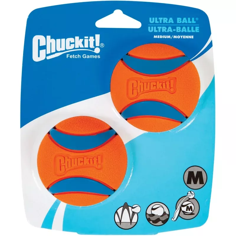 CHUCKIT! Ultra Balls Medium 2 Pack for Dogs and Pets