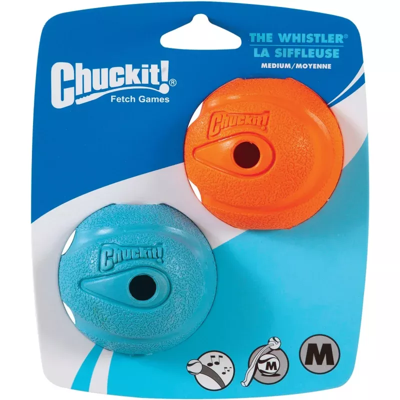 Chuckit! The Whistler Ball MediumDurable Dog Toy for Active Play