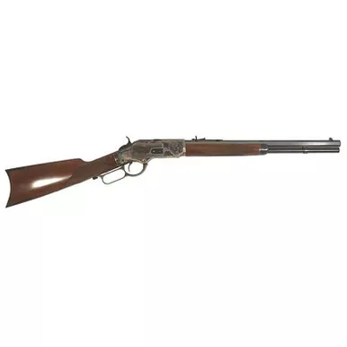Cimarron CA2010G35 1873 Saddle Full Size 38 Special 357 Mag 10+1, 18" Blued Octagon Steel Barrel, Color Case Hardened Steel Receiver, Fixed Checkered Walnut Stock, Right Hand