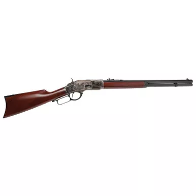 Cimarron CA271 1873 Short Full Size 38 Special 357 Mag 10+1 20" Blued Octagon Barrel, Color Case Hardened Stainless Steel Receiver, Fixed Walnut Stock, Right Hand