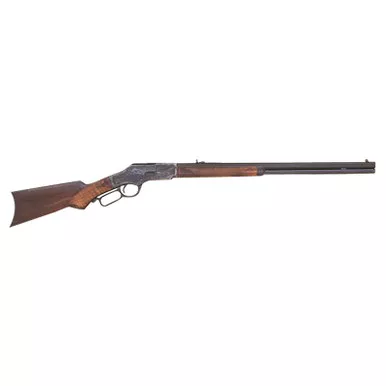 Cimarron CA277 1873 Deluxe Full Size 45 Colt (Long Colt) 12+1 24" Blued Octagon Barrel, Color Case Hardened Stainless Steel Receiver, Fixed w/Pistol Grip Walnut Stock, Right Hand