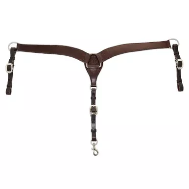 CIRCLE Y BC-2in Shaped-Plain Walnut Breast Collar Tack (4243-0001)