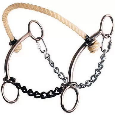 CIRCLE Y Reinsman Johnson Hackamore Stage E Pony Bit (970P)