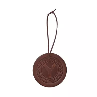 CIRCLE Y Round Leather Air Freshener (AF-CY-1-LE)