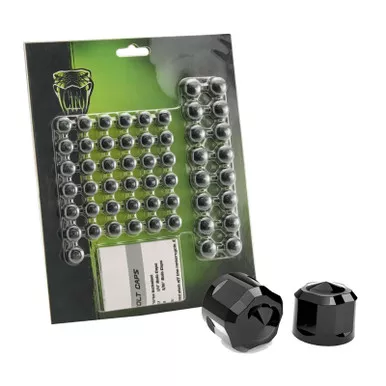 CIRO Diamond Cut Black Low Crown Bolt Cap Kit For M8 (70022)