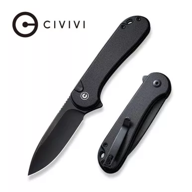 CIVIVI Button Lock Elementum II Pocket Knife G10 Handle 2.96" Nitro-V Blade