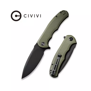 Civivi Knives Praxis Flipper G10 Handle 3.75" OD Green