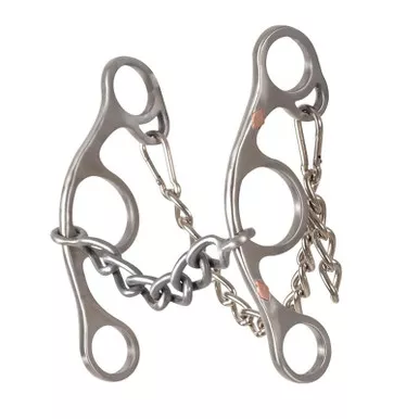 CLASSIC EQUINE Sherry Cervi Diamond Short Shank Chain Gag Bit With Sweet Iron Chain (BBIT4SSG30SI)
