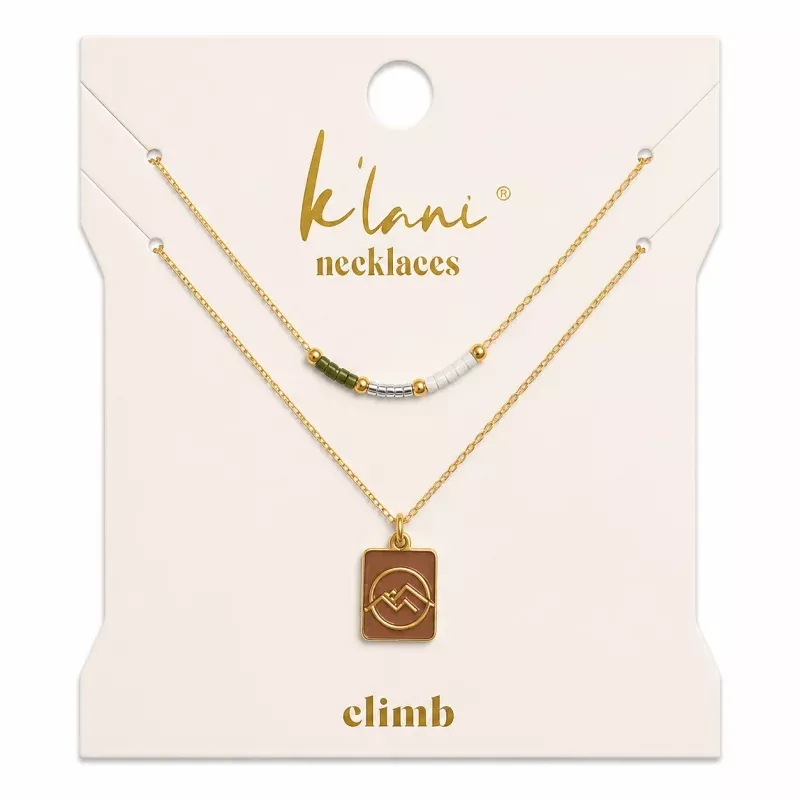 Climb Gold Mountain Necklace Set