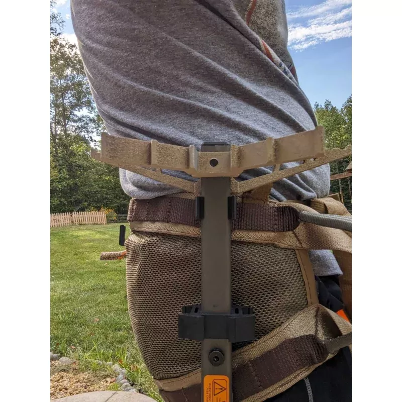 Climbing Stick Caddy for 1 Square Tubing for Saddle Hunting