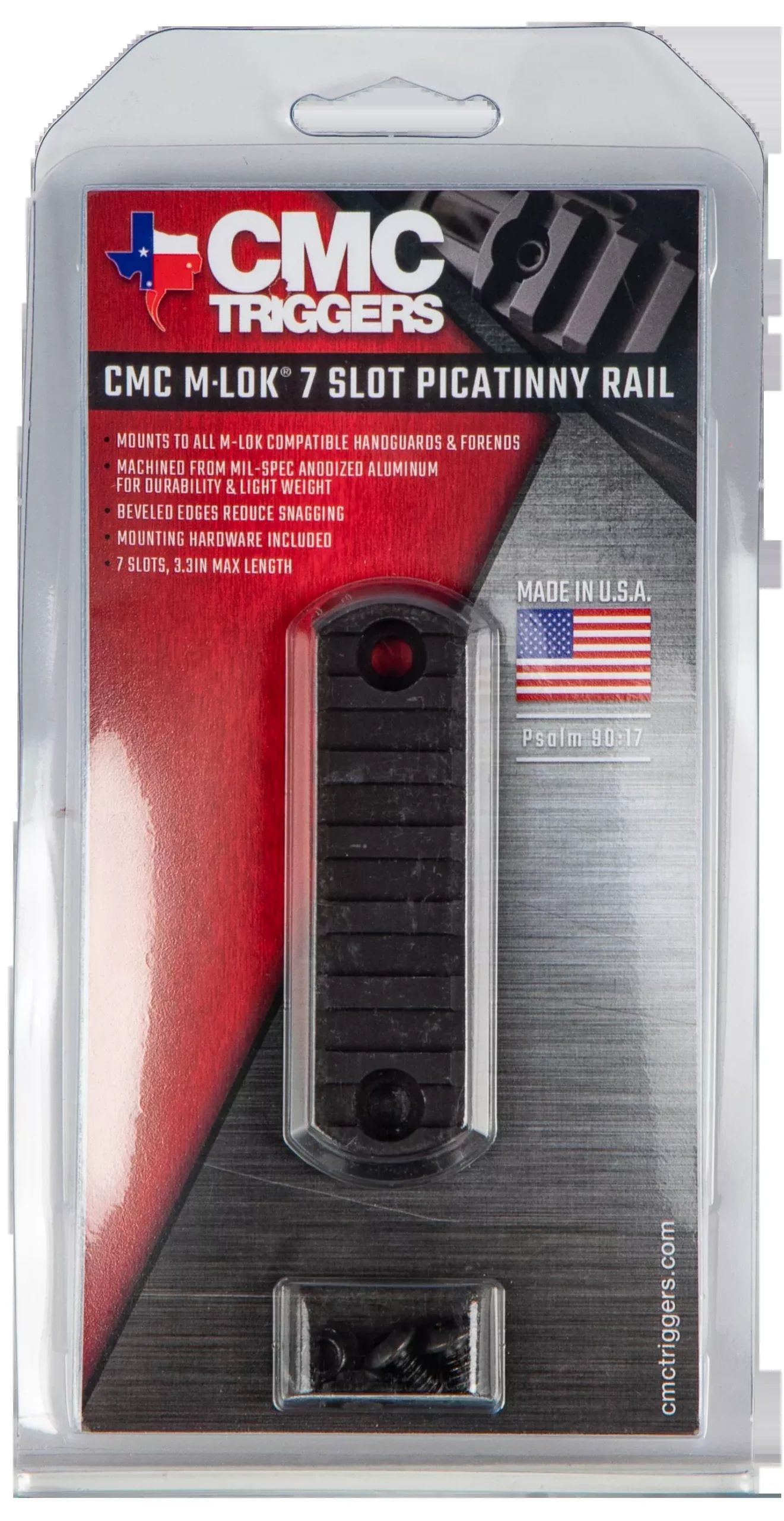 Cmc M-lok Picatinny 7 Slot Blk
