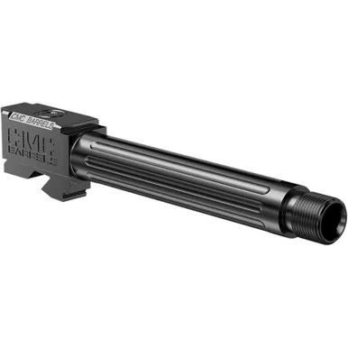 CMC Triggers 75521 Fluted Glock Barrels for Glock 19 Threaded, DLC HxBN, Black, Right Hand