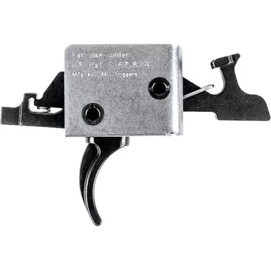 CMC Triggers 91506 AR15/AR10 Two Stage Trigger, Curved Large Pin, 1 lbs Set-3 lbs Release, Black
