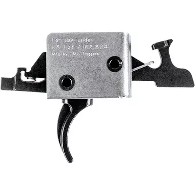 CMC Triggers 92502 AR-15/AR-10 Two Stage Trigger, Curved Pin, 2 lbs Set-2 lbs Release, Black