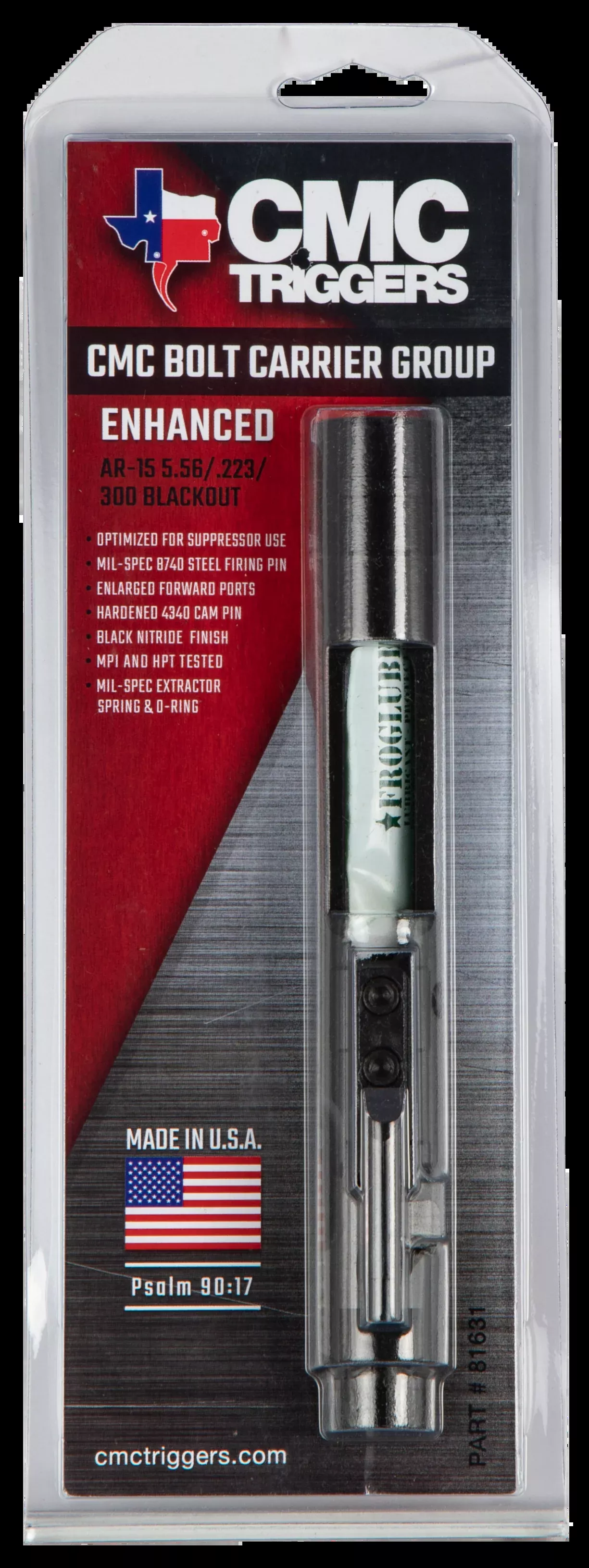 Cmc Triggers Enchanced Bolt Carrier Group Ar15 5.56/.223/300blackout