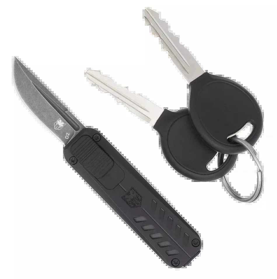 Cobra Tec Knives Llc California, Cobra Cali928sbblkdns Cali 928 Side Button Drop Bk