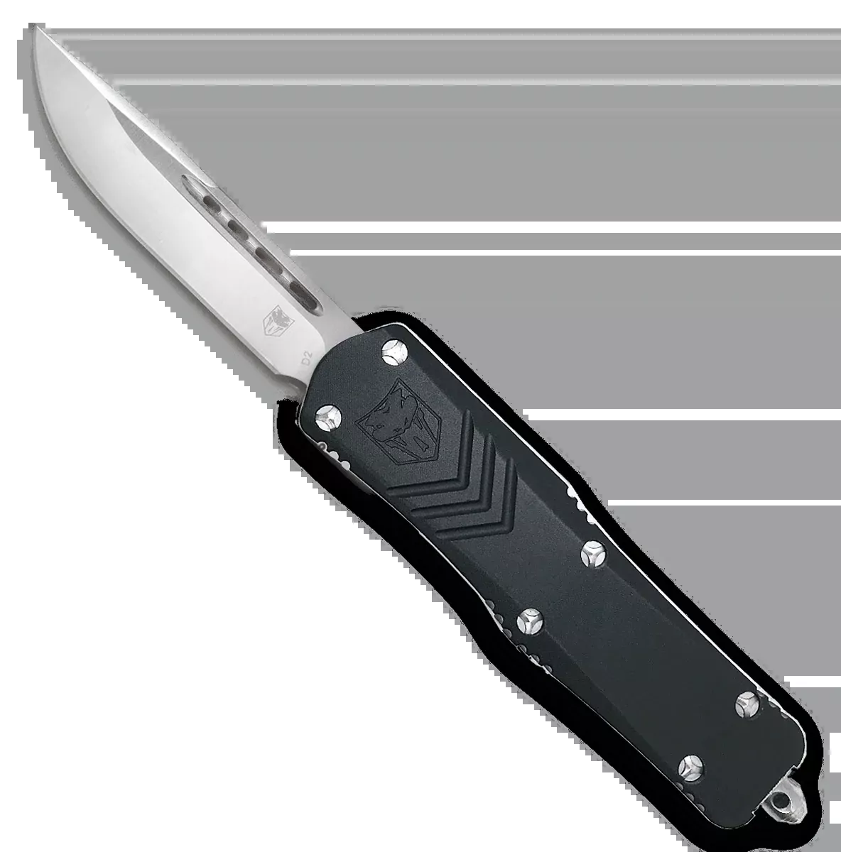 Cobratec Small Fsx Otf Black - 3" D2 Steel Drop Point