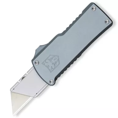Cobratech OTF Utility Knife 3.3" Dual Action OTF Grey
