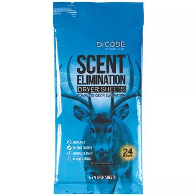 Code Blue OA1319 D-Code Odor Eliminator Dryer Sheets