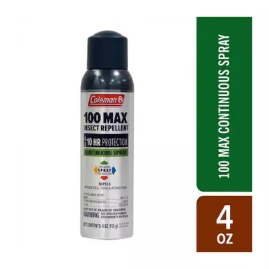 COLEMAN 100 MAx DEET 4OZ SPRAY 7494