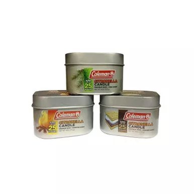Coleman 25Hr Tin Candle, 3 Pack - 7716