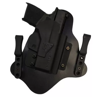 Comp-Tac C231HK076RBSN Spartan™ IWB Leather/Kydex Hybrid Holster for Heckler & Koch P2000, Right Hand