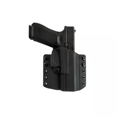 Comp-Tac C708GL044RBKN Warrior OWB Holster for Glock 17 Gen5, Black, Right Hand