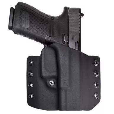 Comp-Tac C708GL052RBKN Warrior OWB Holster for Glock 19 Gen5, Black, Right Hand