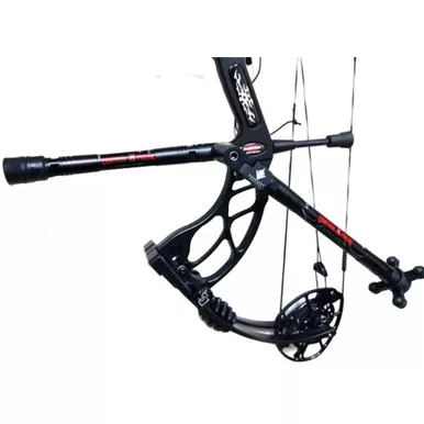 Conquest Archery 27076 Conquest Control Freak .750 Hunting Stabilizer Kit, 15 Inches/12 Inches, Black