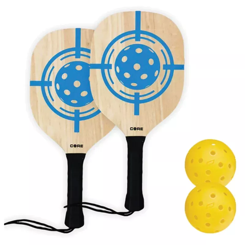 CORE PICKLEBALL Wood Paddle Set – Durable Pickleball Paddles for Recreational Play
